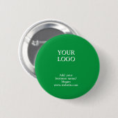 Einfaches, elegantes Logo hier Button (Vorne & Hinten)