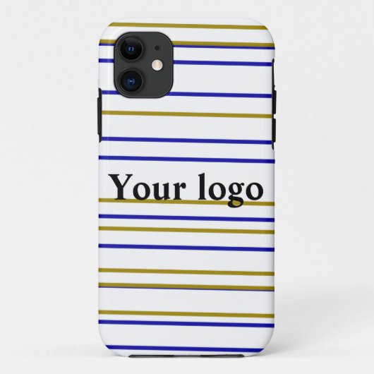 Einfaches, elegantes Logo hier Case-Mate iPhone Hülle (Rückseite)