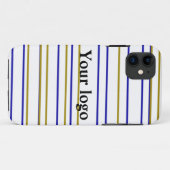 Einfaches, elegantes Logo hier Case-Mate iPhone Hülle (Rückseite (Horizontal))