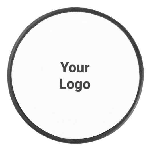 Einfaches, elegantes Logo hier Eishockey Puck (Vorderseite)
