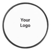 Einfaches, elegantes Logo hier Eishockey Puck (Vorderseite)