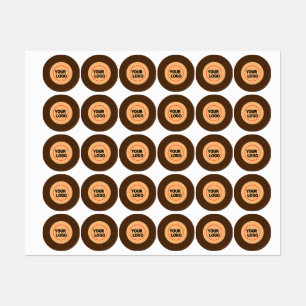 Einfaches, elegantes Logo hier Etiketten