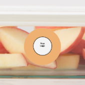 Einfaches, elegantes Logo hier Etiketten (Befestigt)