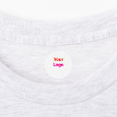 Einfaches, elegantes Logo hier Etiketten (Befestigt)