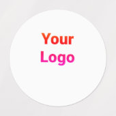 Einfaches, elegantes Logo hier Etiketten (Design 1)