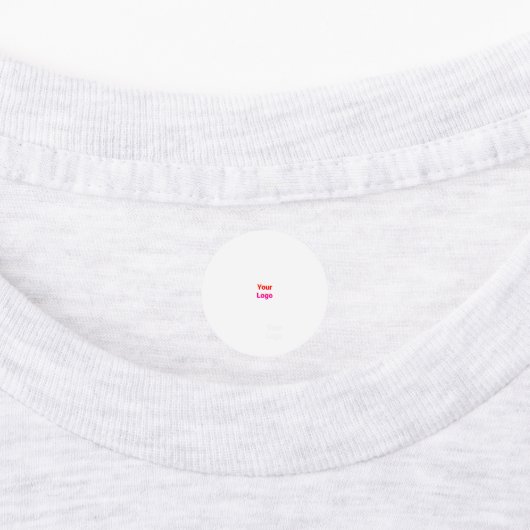 Einfaches, elegantes Logo hier Etiketten (Befestigt)