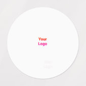 Einfaches, elegantes Logo hier Etiketten (Design 1)