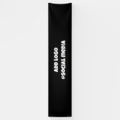 Einfaches, elegantes Logo hier Firmenmarke Banner (Vertikal)