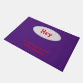 Einfaches, elegantes Logo hier Fußmatte (Schrägansicht)