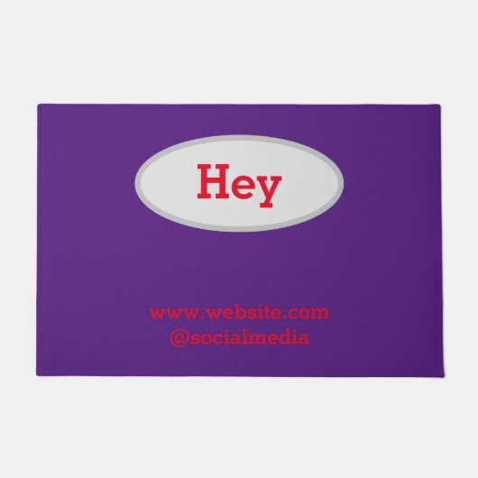 Einfaches, elegantes Logo hier Fußmatte (Vorderseite)