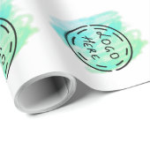 Einfaches, elegantes Logo hier Geschenkpapier (Rolleneckpunkt)