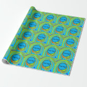 Einfaches, elegantes Logo hier Geschenkpapier (Ungerollt)