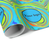 Einfaches, elegantes Logo hier Geschenkpapier (Rolleneckpunkt)