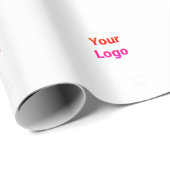 Einfaches, elegantes Logo hier Geschenkpapier (Rolleneckpunkt)