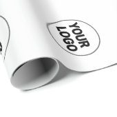 Einfaches, elegantes Logo hier Geschenkpapier (Rolleneckpunkt)