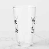 Einfaches, elegantes Logo hier Glas (Links)