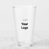 Einfaches, elegantes Logo hier Glas (Vorderseite)