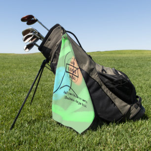 Einfaches, elegantes Logo hier. Golfhandtuch
