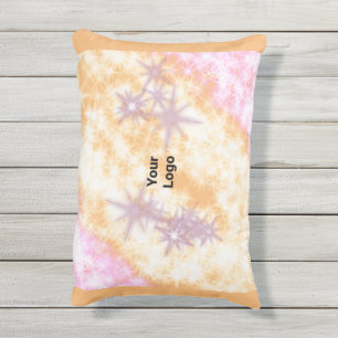 Einfaches, elegantes Logo hier Kissen Für Draußen