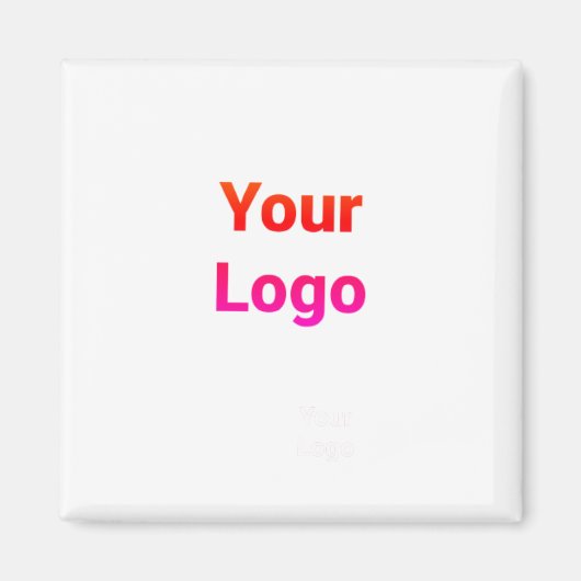 Einfaches, elegantes Logo hier Magnet (Vorne)