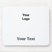 Einfaches, elegantes Logo hier Mousepad (Vorne)