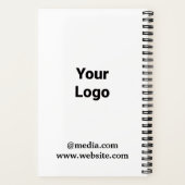 Einfaches, elegantes Logo hier Notizblock (Rückseite)