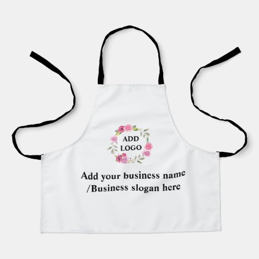 Einfaches, elegantes Logo hier Schürze (Vorderseite)