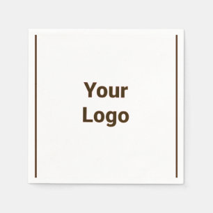 Einfaches, elegantes Logo hier Serviette