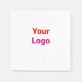 Einfaches, elegantes Logo hier Serviette (Vorderseite)