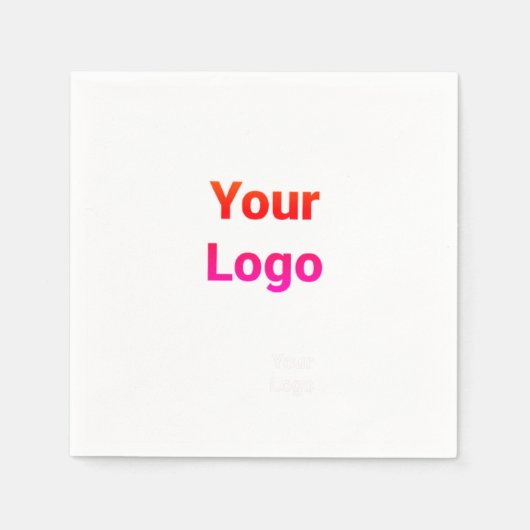 Einfaches, elegantes Logo hier Serviette (Vorderseite)