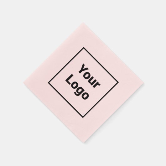 Einfaches, elegantes Logo hier Serviette (Ecke)