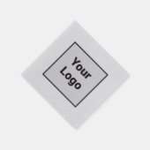 Einfaches, elegantes Logo hier Serviette (Ecke)