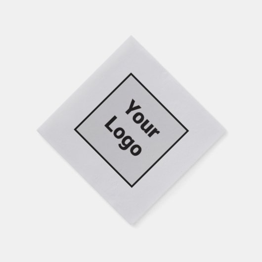 Einfaches, elegantes Logo hier Serviette (Ecke)