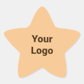 Einfaches, elegantes Logo hier Stern-Aufkleber (Vorderseite)