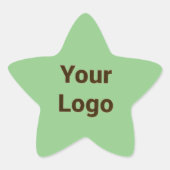 Einfaches, elegantes Logo hier Stern-Aufkleber (Vorderseite)