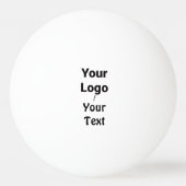 Einfaches, elegantes Logo hier Tischtennisball (Vorderseite)