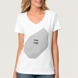 Einfaches, elegantes Logo hier Unternehm T-Shirt