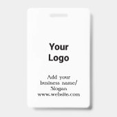 Einfaches, elegantes Logo hier Werft Unternehmen Ausweis (Rückseite)