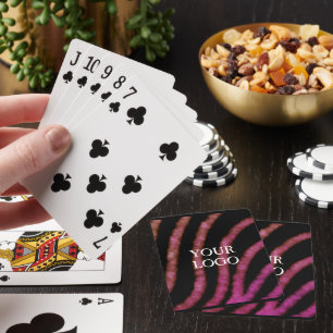 Einfaches, elegantes Logo hier Werft Unternehmen Spielkarten