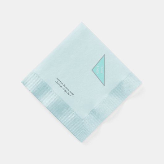 Einfaches, elegantes Logo hier, wo Servietten (Ecke)