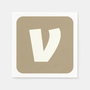 Einfaches, elegantes Logo hier, wo Servietten