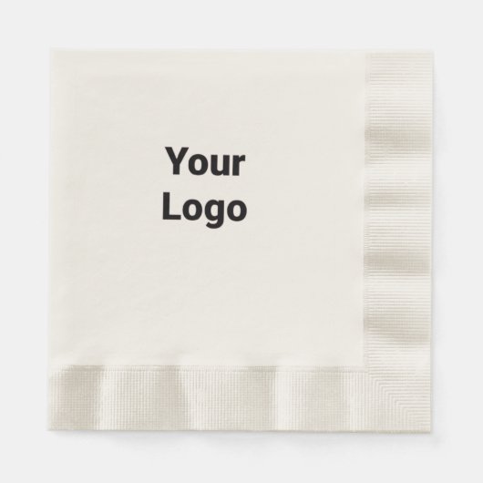 Einfaches, elegantes Logo hier, wo Servietten (Vorderseite)