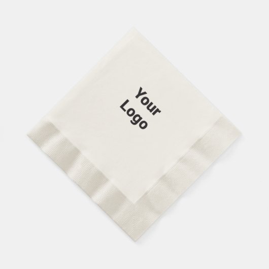 Einfaches, elegantes Logo hier, wo Servietten (Ecke)