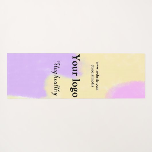 Einfaches, elegantes Logo hier Yogamatte (Rückseite (Horizontal))