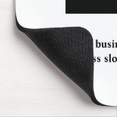 Einfaches, elegantes Logo mit Firmenmaus Mousepad (Ecke)