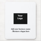 Einfaches, elegantes Logo mit Firmenmaus Mousepad (Vorne)