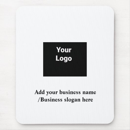 Einfaches, elegantes Logo mit Firmenmaus Mousepad (Vorne)