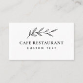 Einfaches elegantes Logo oder QR Hospitality Busin Visitenkarte (Vorderseite)