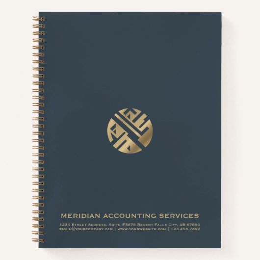 Einfaches Elegantes Luxus-Notebook Notizblock (Vorderseite)