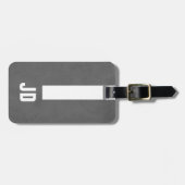 Einfaches elegantes männliches gepäckanhänger (Vorderseite horizontal)